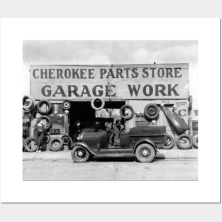 Cherokee Parts Store, 1936. Vintage Photo Posters and Art
